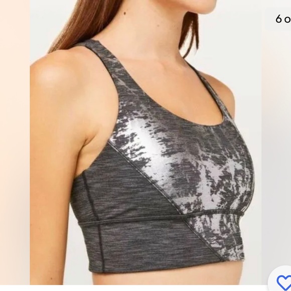 lululemon athletica Other - Lululemon Energy Bra silver/black mix - size 4
